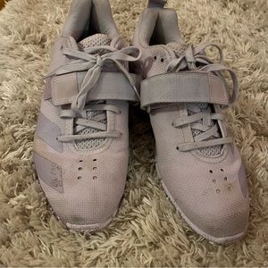 Adidas heeled lifting shoes in lilac